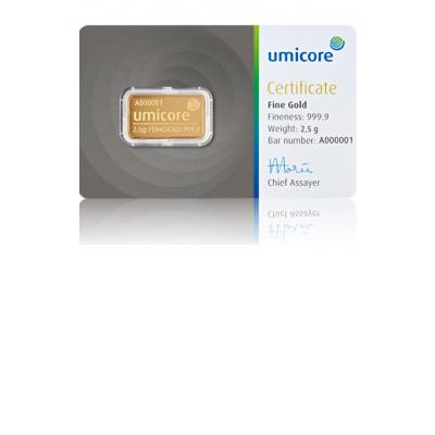 2,5 g zlatý slitek 2,5 g zlatý slitek