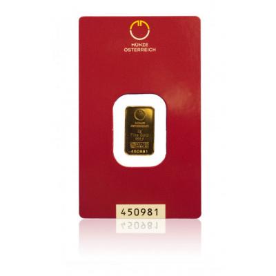 2 g zlatý slitek 2 g zlatý slitek
