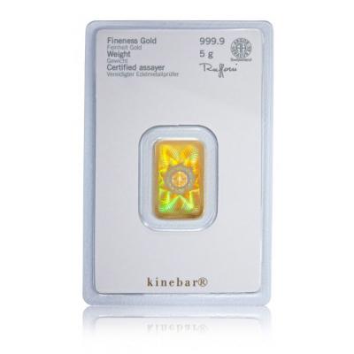 5 g zlatý slitek Kinebarren 5 g zlatý slitek Kinebarren