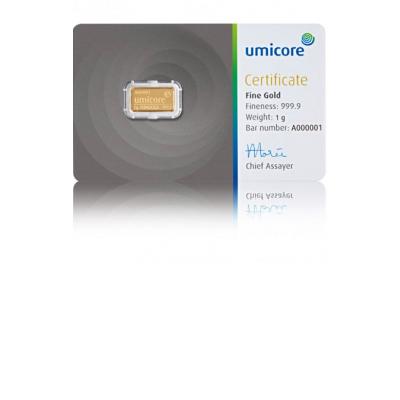 1 g zlatý slitek 1 g zlatý slitek