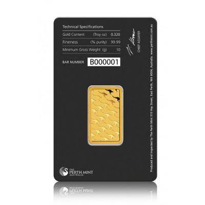 10 g zlatý slitek Perth Mint 10 g zlatý slitek Perth Mint