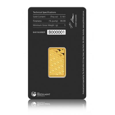 5 g zlatý slitek Pearth Mint 5 g zlatý slitek Pearth Mint